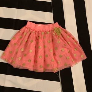 H & M pink and gold tutu skirt